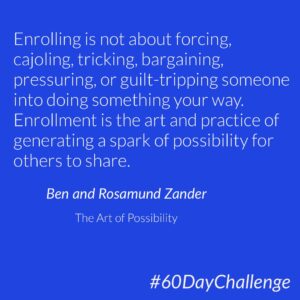 #7 of 60: Enrollment. A new leadership skill? 🤔🤔🤔