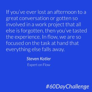 #8 of 60: Is a flow state a key to an optimal learning environment? 🤔🤔🤔